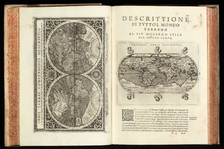 Atlases, Magini, Ptolemy Atlas, 1597-98: Geografia cioe Descrittione Universale della Terra ... Nuovamente ... Rincontrati, & Corretti ... Gio. Ant. Magini ... Opera...