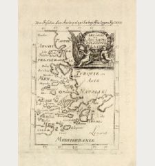 Mallet, Greece, Aegean Sea, 1686: Die Inseln des Archipelagi so bey Asia liegen / Les Isles de l'Archipel qui sont vers l'Asie
