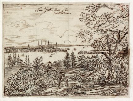 Antique Maps, Anonymous, North America, New York, 1800: Neu York oder Neu Amsterdam