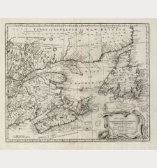 A New & Accurate Map of the Islands of Newfoundland, Cape Breton, St. John and Anticosta, Together with the Neighbouring...