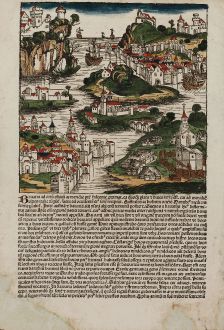 Antike Landkarten, Schedel, Deutschland, Bayern, 1493: [Bavaria]