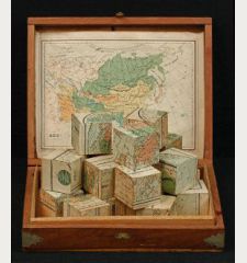 Verneau, Puzzles, Game, 1880: Mappemonde en deux Hemispheres