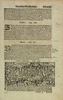 Antique Maps, Münster, Greece, Crete, 1574: Candia seu Creta Insula