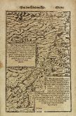 Antique woodcut map of Cyprus, Israel. Printed in Basle by Heinrich Petri in 1574.