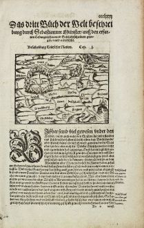 Antike Landkarten, Münster, Deutschland, 1574: Beschreibung Teutscher Nation.