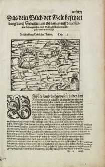 Antique Maps, Münster, Germany, 1574: Beschreibung Teutscher Nation.