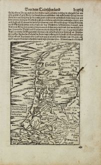 Antique Maps, Münster, Netherlands, Holland, 1574: [Holand]