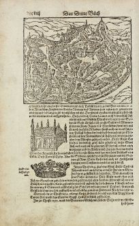 Antique Maps, Münster, Germany, North Rhine-Westphalia, Aachen, Belgien: [Aachen] Vo dem Hertzogthumb Brabad, und seinen fürnembsten Stetten