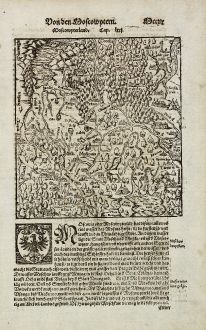 Antike Landkarten, Münster, Russland, Moskau, 1574: Von den Moscowytern / Moscowyterland