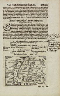 Antike Landkarten, Münster, Skandinavien, 1574: Gotland oder Gothen