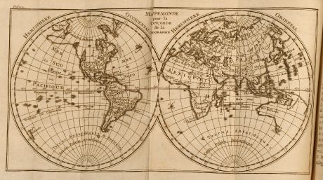 Bücher, Pluche, Geographie, 1772: Concorde de la Geographie des differents ages