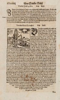 Antike Landkarten, Münster, Indien, Calicut, Kozhikode, Thamarassery, 1574: Von der Statt Tarnasseri