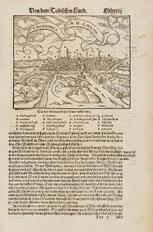 Antike Landkarten, Münster, Niederlande, Groningen, 1574: Groeninga M.D.LXXIII.