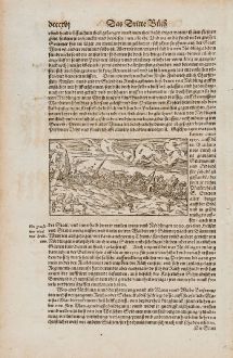 Antique Maps, Münster, Germany, Bavaria, Nördlingen, 1574: [Nördlingen]