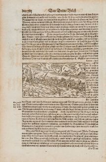 Antique Maps, Münster, Germany, Bavaria, Nördlingen, 1574: [Nördlingen]