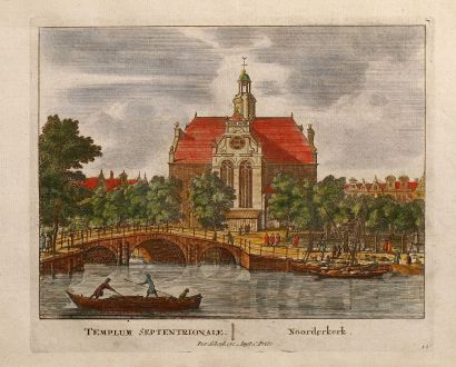 Antique Maps, Schenk, Netherlands, Amsterdam, Templum Septentrionale, 1700: Templum Septentrionale