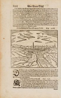 Antique Maps, Münster, Netherlands, s-Hertogenbosch, Mechelen, 1574: Contrafehtung der Statt Hertzogen Bosch / Mechel