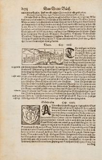 Antique Maps, Münster, France, Haut-Rhin, Thann, 1574: Thann