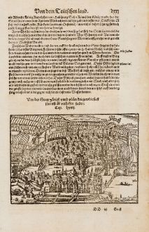 Antique Maps, Münster, Switzerland, Zürich, Zurich, 1574: Von der Statt Zürich unnd vielen Kriegen die sich ihrenthalb verloffen haben