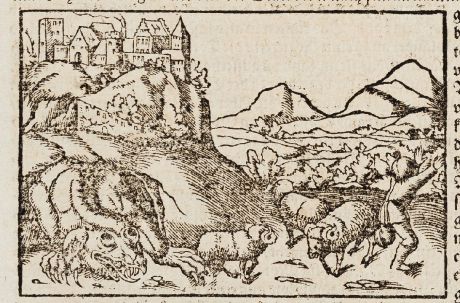 Antique Maps, Münster, Poland, Dragon, Krakow, 1574: Crakow en Statt