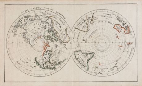 Antike Landkarten, Anonymous, Pazifik, 1770: Aequator sive linea Aequinoctialis