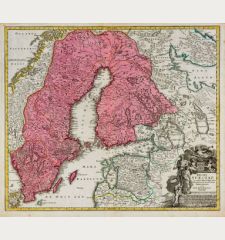 Regni Sueciae in Omnes suas Subjacentes Provincias Accurate Divisi Tabula Generalis ...