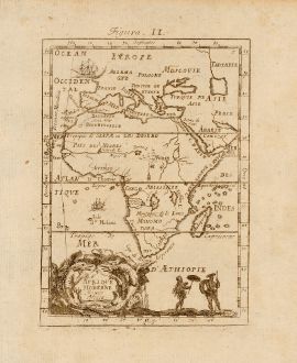 Antike Landkarten, Mallet, Afrika Kontinent, 1686: Afrique Moderne, Newes Africa