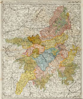 Antique Maps, Valk, France, Champagne-Ardenne, 1720: Campaniae Praefectura divisum in Electiones Rhemorum, Retelii, Catalauni, Augustibonae, Longonae, Chamontii, Meldarum,...