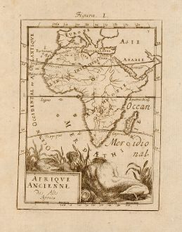 Antique Maps, Mallet, Africa Ancient, 1686: Afrique Ancienne, Das Alte Africa