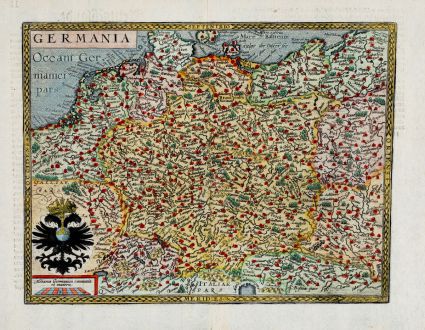 Antike Landkarten, Quad, Deutschland, 1600: Germania