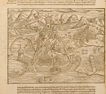 Antique Maps, Münster, Algier, 1580: Algier