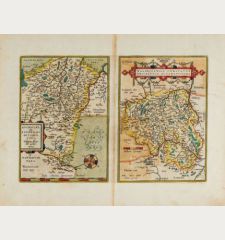 Ortelius, Deutschland, Hessen, Waldeck, Fulda, 1603: Buchaviae, sive Fuldensis Ditionis Typus / Waldeccensis Comitatus Descriptio Accuratissima