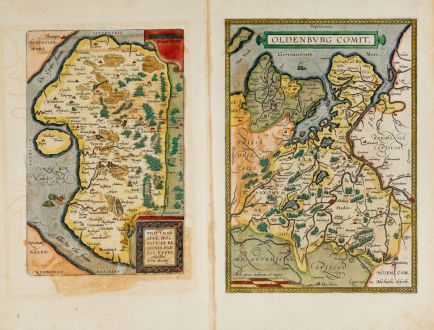 Antique Maps, Ortelius, Germany, Lower Saxony, Schleswig-Holstein, 1603: Oldenburg Comit. / Thietmarsiae, Holsaticae Regionis Partis Typus