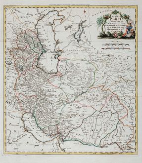 Antike Landkarten, Kitchin, Mittlerer Osten, Persischer Golf, Persien, Iran: New Map of Persia divided into its provinces from the latest authorities by T. Kitchin geog. Hydrographer to his Majesty