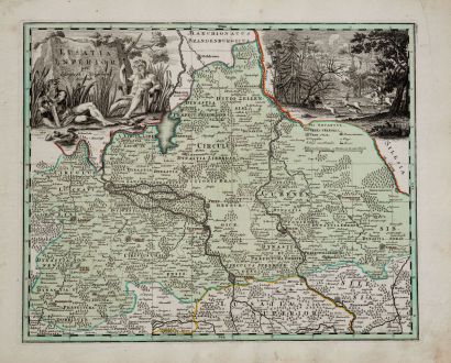 Antique Maps, Weigel, Germany, Brandenburg, Lower Lusatia, 1718: Lusatia Inferior per Christoph. Weigelium