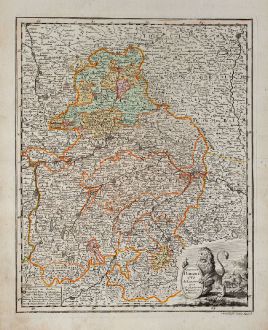 Antique Maps, Weigel, Germany, Bavaria, 1718: Circulus Bavaricus delineatus