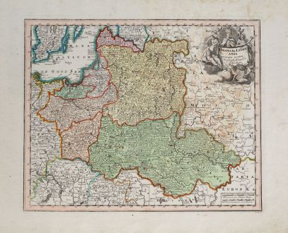 Antique Maps, Weigel, Poland, 1718: Poloniae & Lithuania accurante curatius