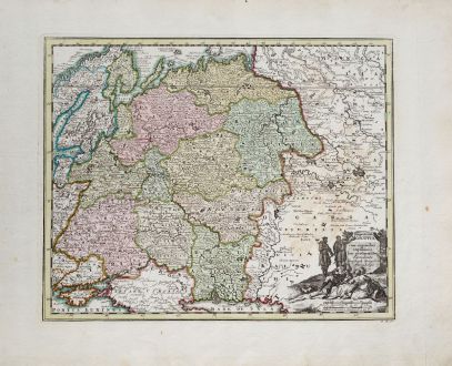 Antique Maps, Weigel, Russia, 1718: Imperium Moscovia