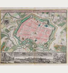 Seutter, Deutschland, Sachsen, Leipzig, 1730: Lipsia ... - Leipzig, eine florisante, auch befestigte Handels- Stadt und weitberühmte Universitaet in dem Ober-Saexischen...