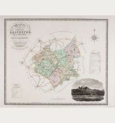 Map of the County of Leicester from an Actual Survey made in the Year of 1825 by C & I. Greenwood.