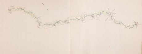 Antike Landkarten, Anonymous, Niederlande, Flußlauf Aa, 1780: [Aa-Berlicum-Erp]