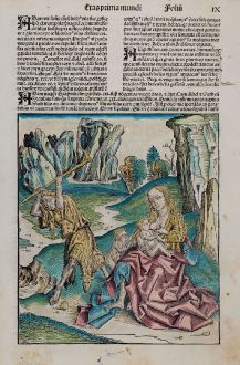 Graphics, Schedel, Adam and Eve with Cain and Abel, 1493: [Adam and Eve with Cain and Abel]