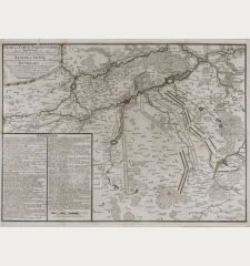 Plan, ou Carte Particuliere representant les divers Mouvements des Armees des Alliees, sous le Commandement de S. A. S....