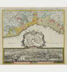 Carta Geographica, la quale rappresenta lo Stato della Republica di Genova / Der Staat von der Republic Genova