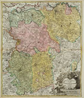 Antique Maps, Homann, Belgium, Brabant, 1720: Ducatus Brabantiae Nova Tabula