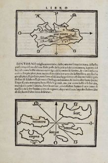 Antique Maps, Bordone, Southeast Asia, Indonesia, Sumatra, Thailand, Borneo: [Java Minore]