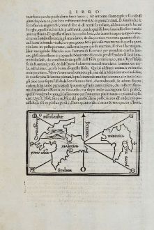 Antique Maps, Bordone, Spain - Portugal, Balearic, Ibiza, Formentera, Menorca, Mallorca: Maiorica, Minorica, Ieniza, Formentaria