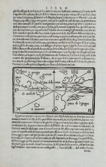 Antique Maps, Bordone, Spain - Portugal, Azores and Brittany, 1528-1565: [Azores, Bretagne]