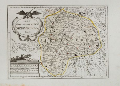 Antique Maps, von Reilly, Romania - Moldavia, Transylvania, 1791: Das Grossfürstenthum Siebenbürgen.