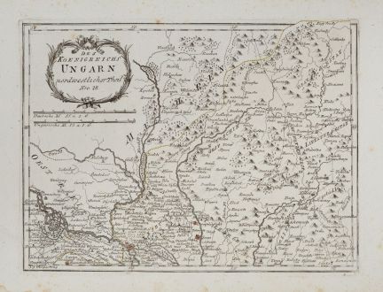 Antique Maps, von Reilly, Austria - Hungary, 1791: Des Königreichs Ungarn nordwestlicher Theil